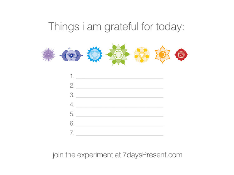 7daysPresent gratitude experiment